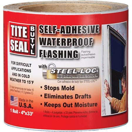 Cofair TSB433 4 in. x 33 ft. White Butyl Flashing 175208